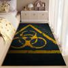 Biohazard Warning Rug Design Suitable for use as an anti-slip game mat for living room and bedroom sofas