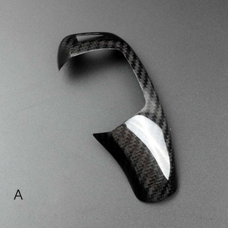 Car Real Carbon Fiber Gear Knob Decoration for BMW E46 E60 E90 F10 F30 F20 F20 X1 3 GT Z4 Series Can Only Fit Left Hand Drive