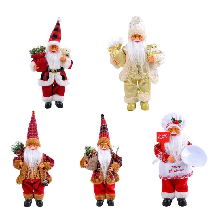 Fashionable Santa Ornament Figurines Practical Christmas Decoration for Party Supplies and Household Daily Use