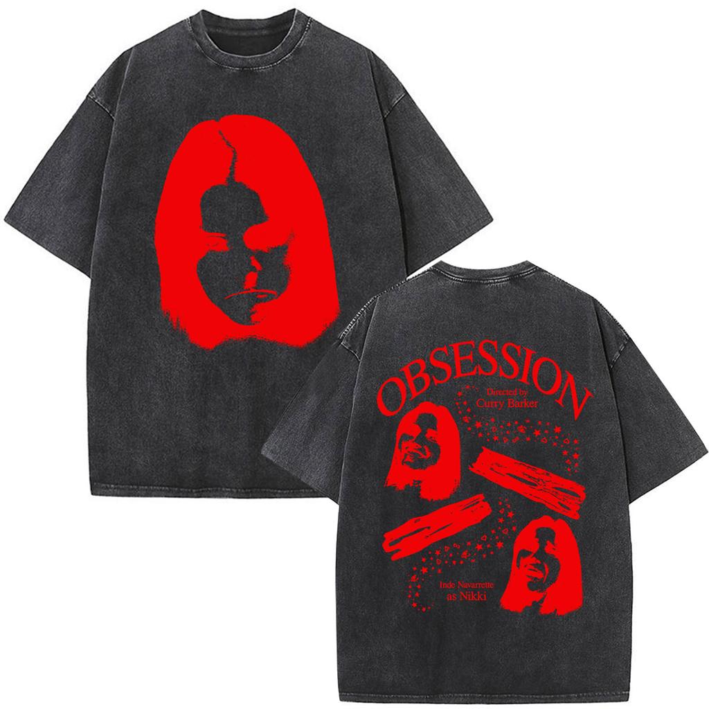 Maglietta Nikki Lavata Vintage Ossessione Film Horror Uomo Donna Moda Magliette Gotica Cotone Oversize Manica Corta