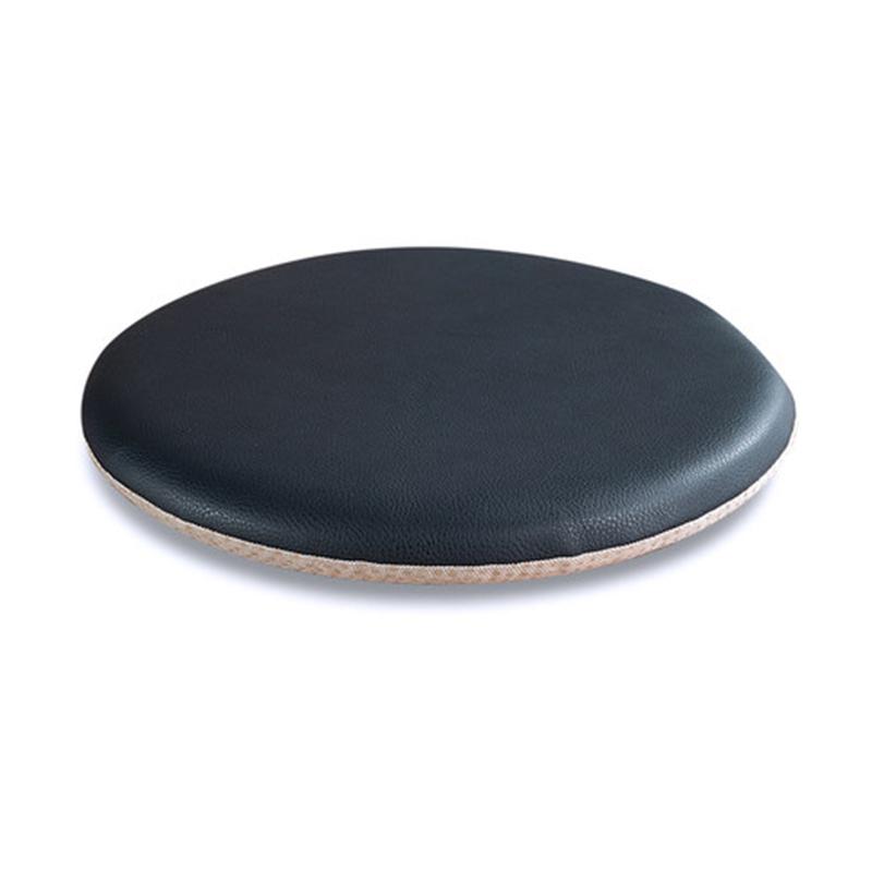 Cuscini per Seduta Sedia da Pranzo Portatile Stile Semplice per Interni, Ufficio Domestico, Cucina, Seduta Rotonda Solida in Pelle per Sedia