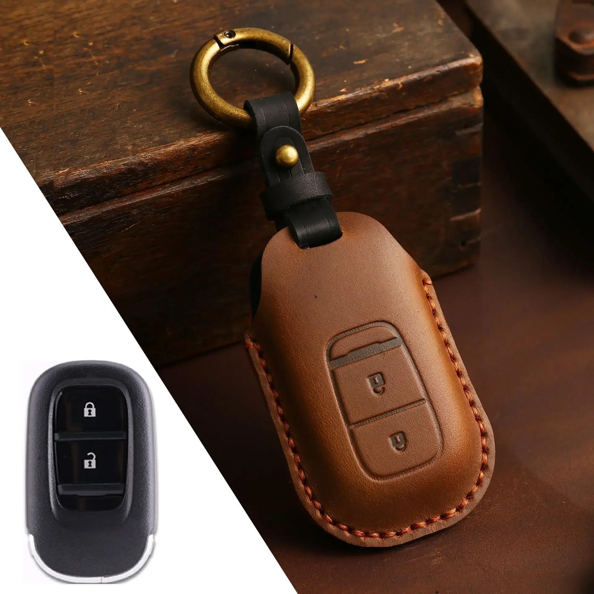 

для Honda STEPWGN RP6/RP7/RP8 Odyssey Freed Elysion 2023 2024 Кожаный Чехол-Держатель Брелок для Автомобильного Ключа с Дистанционным Управлением Аксессуары