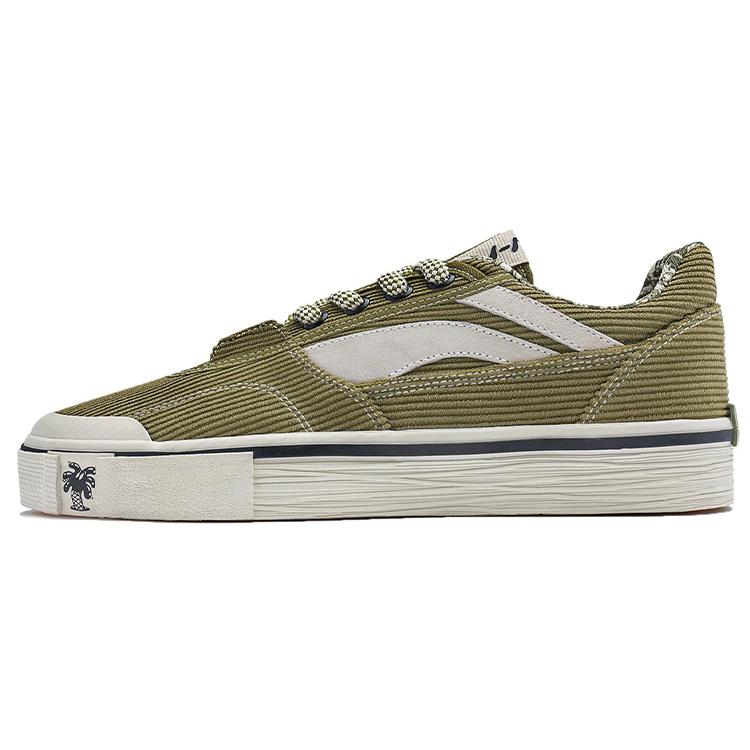 

New Steven Harrington x LiNing Anti Slip And Wear Resistant Lightweight Low Top Skateboard Shoes Women s Pine Needle Green AECR106-2 38