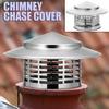 Umbrella Chimney Rain Hat Exhaust Pipe Cap Stainless Steel Cover Suite Round Caps Exhaust outside Protection Cover for Wood