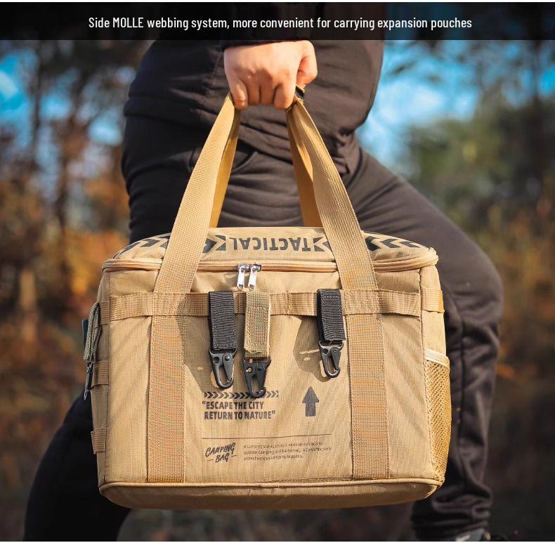 Large Capacity Multifunctional Outdoor Storage Bag: Tactical, Folding Box for Camping Gear, Car Equipment & Mess Kit