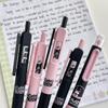 4/5pcs Cute Kitty Gel Pens Set Click-to-Change Pattern Kawaii Cat Gel Ink Pens 0.5mm Tip Black Refill School Supplies