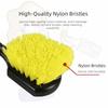 Heavy Duty Car Tire Brush Short Handle Wheel Cleaning Brush  Wheels Cleaning