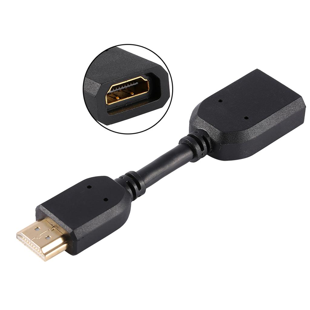 4 Stück High Speed HDMI 1.4 Stecker auf Buchse Verlängerung Extender Adapterkabel Vergoldet für TV PC