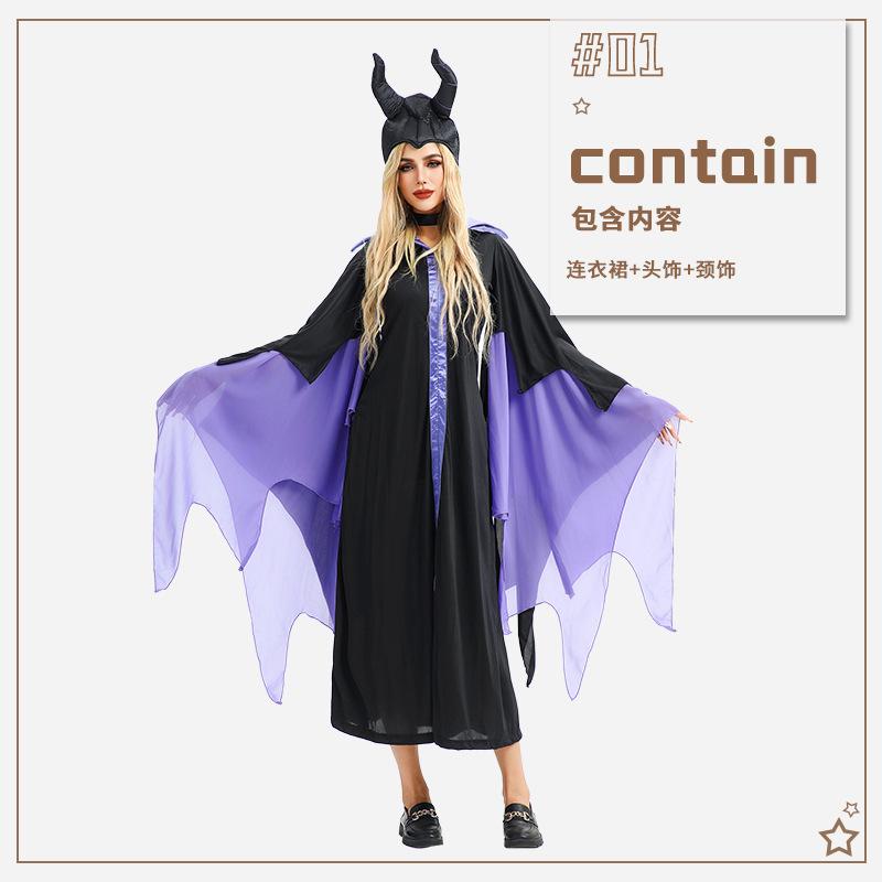 

Хэллоуинский костюм невесты-призрака, темный готический костюм, вампирская мантия, плащ для заклинания сна M