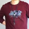 Mode Herren Leder Kuhkopf Bolo Tie Halskette Schmuck Retro Western Cowboy Herren Geschenke Krawatte Männer Accessoires