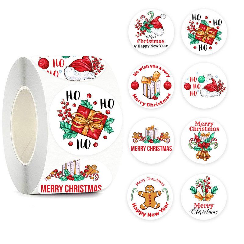 Children'S Christmas Gift Label Stickers School Teachers Commended Students Reward Self-Adhesive Decorative Gifts Series