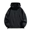 Spring and Autumn New Style Men's Korean Hooded Color Matching Stylish Jacket Tide Couple Loose Large Size Coat