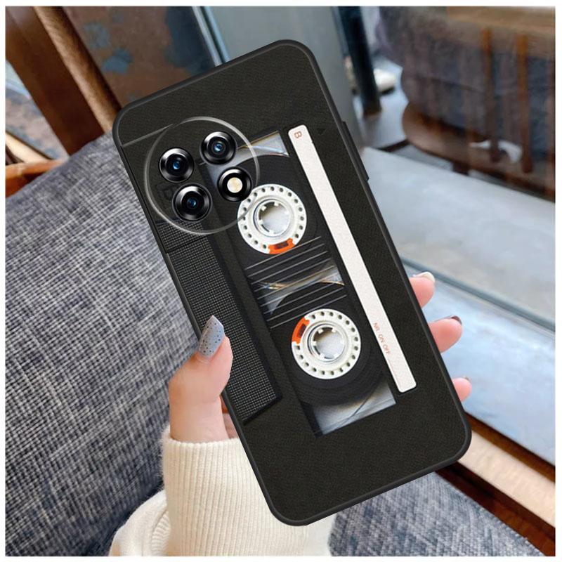 

Art Cassette Tape Design Case For OnePlus 13 15 13R 13T 12 12R 11 9 10 Pro 10T 8T Nord 5 CE 2 3 4 Lite N20 N30 Coque OnePlus 13R