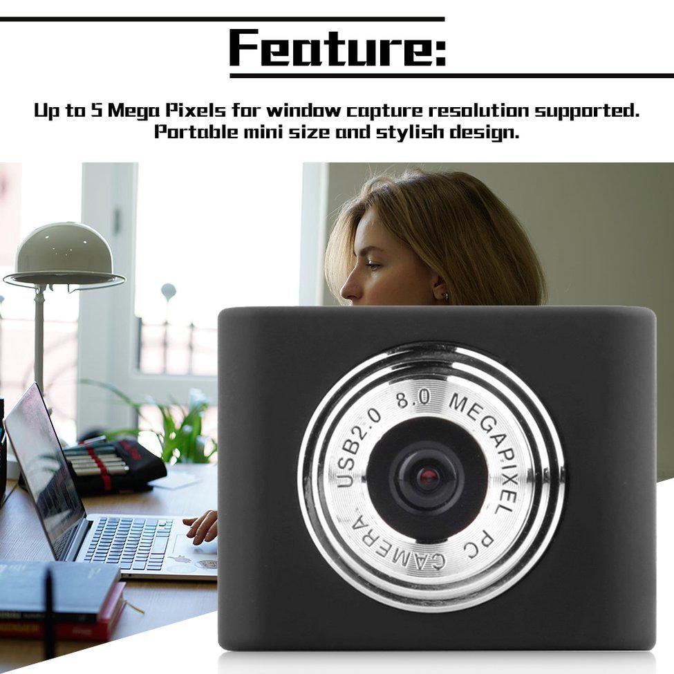 Buy Linh Mini USB2.0 5 Megapixels Retractable Clip WebCam Web Camera ...