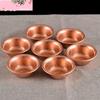 Buddhist Red Copper Bowl, Tribute Holy Water Cup, Auspicious Engraved Hammer Tibetan Bowl,Home Gift Desktop Decorative , 7Pcs