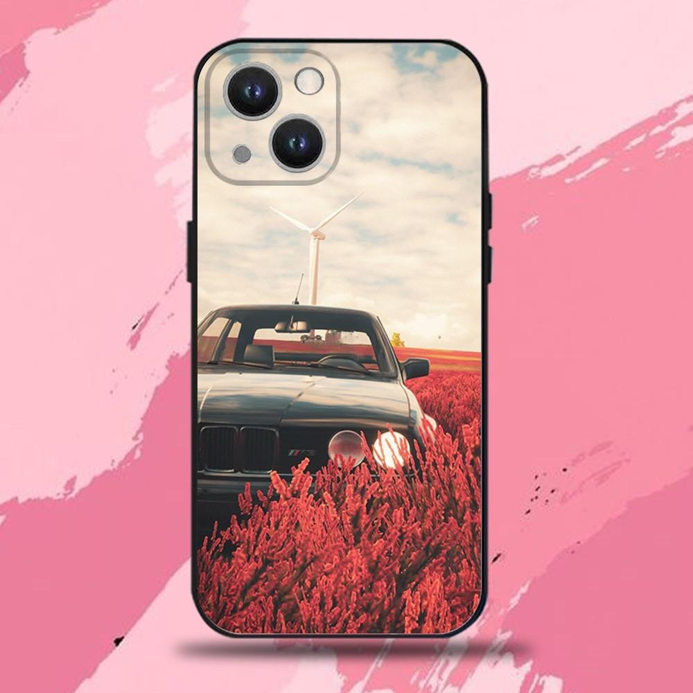 Car B- Bmwes-S E30 Phone Case For iPhone 16,15,14,13,12,11 Plus,Pro Max,XS,X,XR,SE,Mini,8,7,Soft Silicone Black Cover