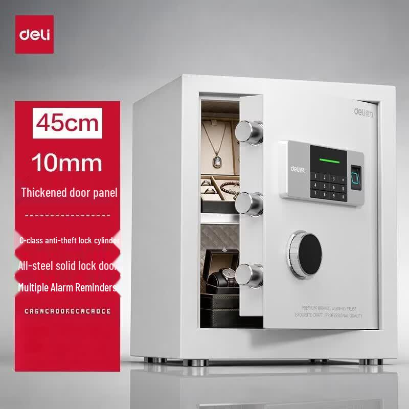 Deli 45CM Fingerprint Password Home Office Security Safe