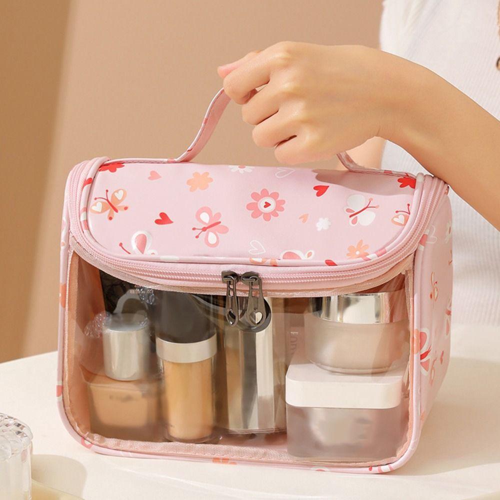 With Handle Travel Cosmetic Pouch Portable Travel Toiletry Bag  Travel Accessories