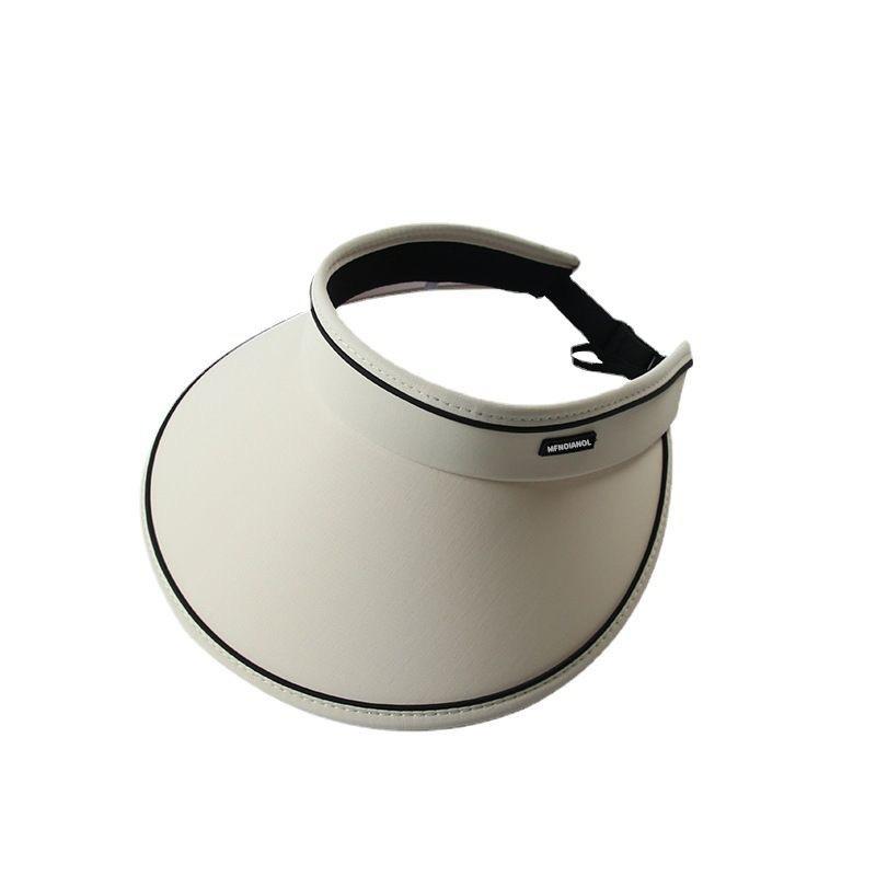 Sommar solskyddshatt med brett brätte dam UV-skydd solhatt med öppen topp cykling ansiktsskydd solhatt