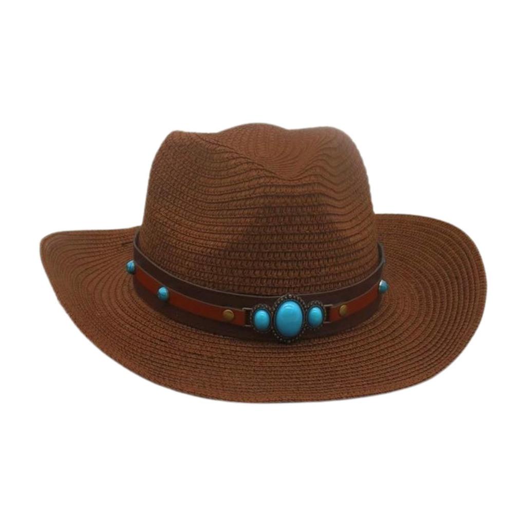 Straw Travel Beach Cowboy Hat Celebrity Style Straw Hat Grassland Advanced Sense Sun Hat