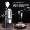 1000cc Double Guns Vin Drikkepumpe Brennevin Alkohol Øl Dispenser Bar Tilbehør Svart