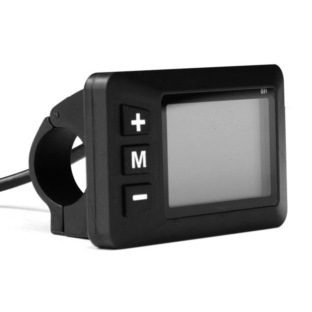 Electric Bike LCD Display Meter 24V 36V 48V E-Bike Control Panel Odometer for E-Scooter
