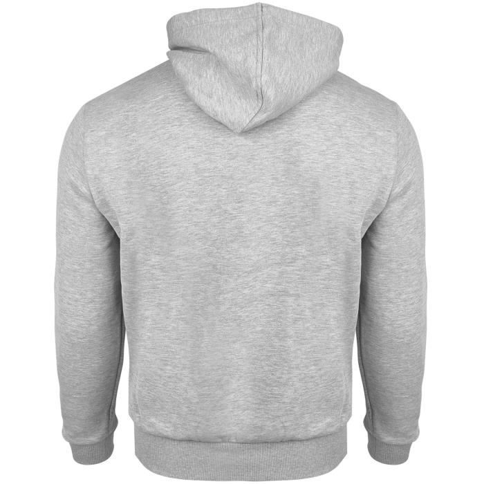 Sweat à capuche New Era Fleece - NFL Kansas City Chiefs gris - Homme - Manches longues