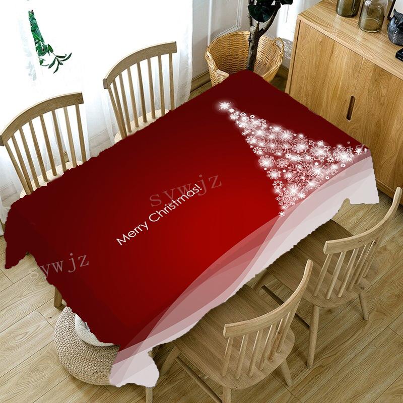 Față de masă de Crăciun Față de masă dreptunghiulară cu model de an Față de masă pentru sufragerie de uz casnic Față de masă de cafea Decorații antifouling