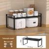 Retractable Layered Storage Shelf - Nail-Free Iron Organizer for Dorms