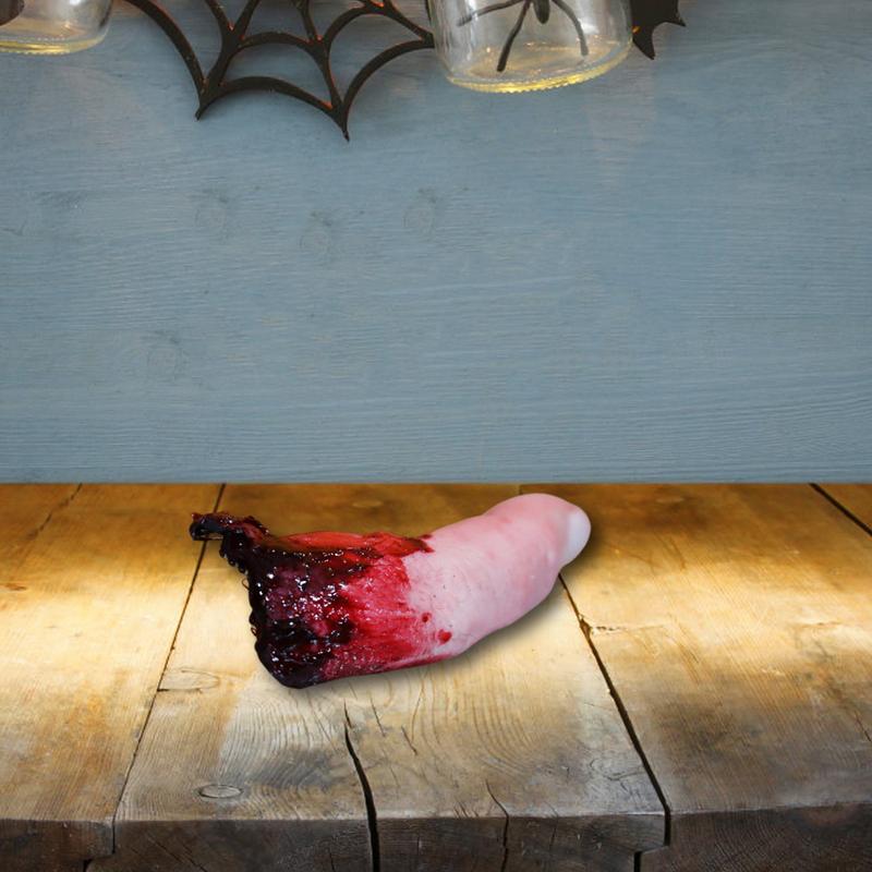 Fake Severed Finger Halloween Horror Prop Severed Finger Pillar Horror Decoration Festival Party Horror Decoration