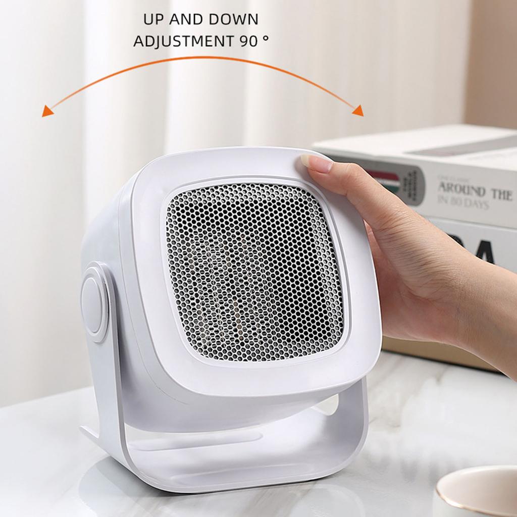 Portable Electric Space Heater, 800W/400W Safe & Quiet Ceramic Heater Fan, Heat Up 200 S-q. Ft For Room Desk Indoor Use