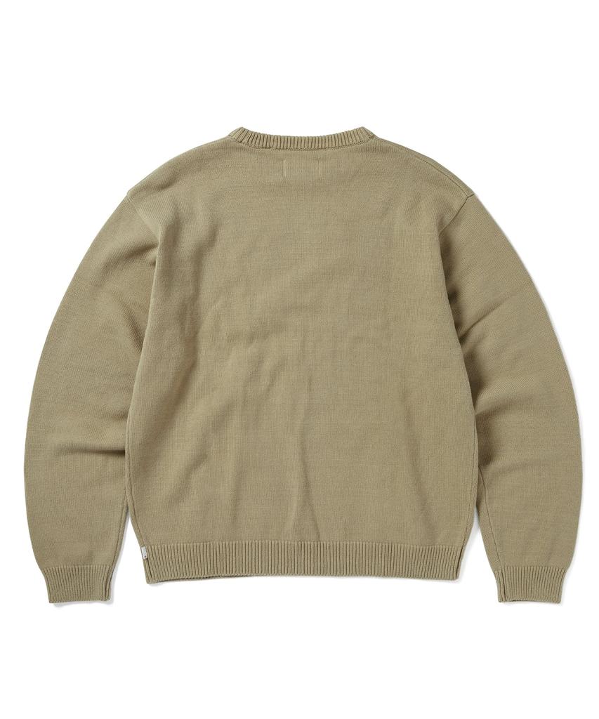 THISISNEVERTHAT Fortuna N-Logo Sweater Beige