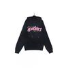 Oversized Hoodie With Spiderweb Foil Print Streetwear Cotton Sweatshirt Men