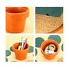 6PCS Cute Coaster Set Table Decoration Accessorie Creative Cactus Shape Cup Mat Heat Insulation Non-slip Tea Coffee Cup Holder
