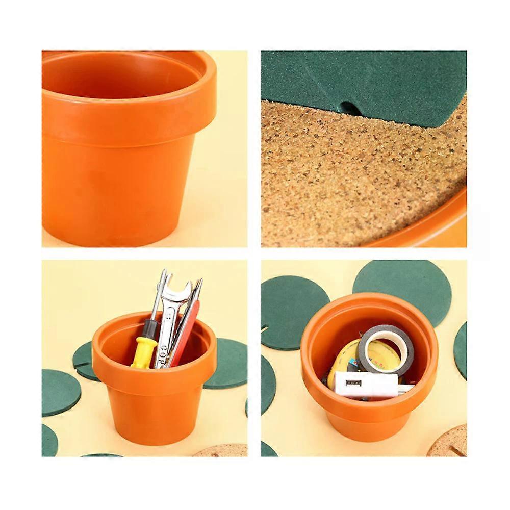 6PCS Cute Coaster Set Table Decoration Accessorie Creative Cactus Shape Cup Mat Heat Insulation Non-slip Tea Coffee Cup Holder