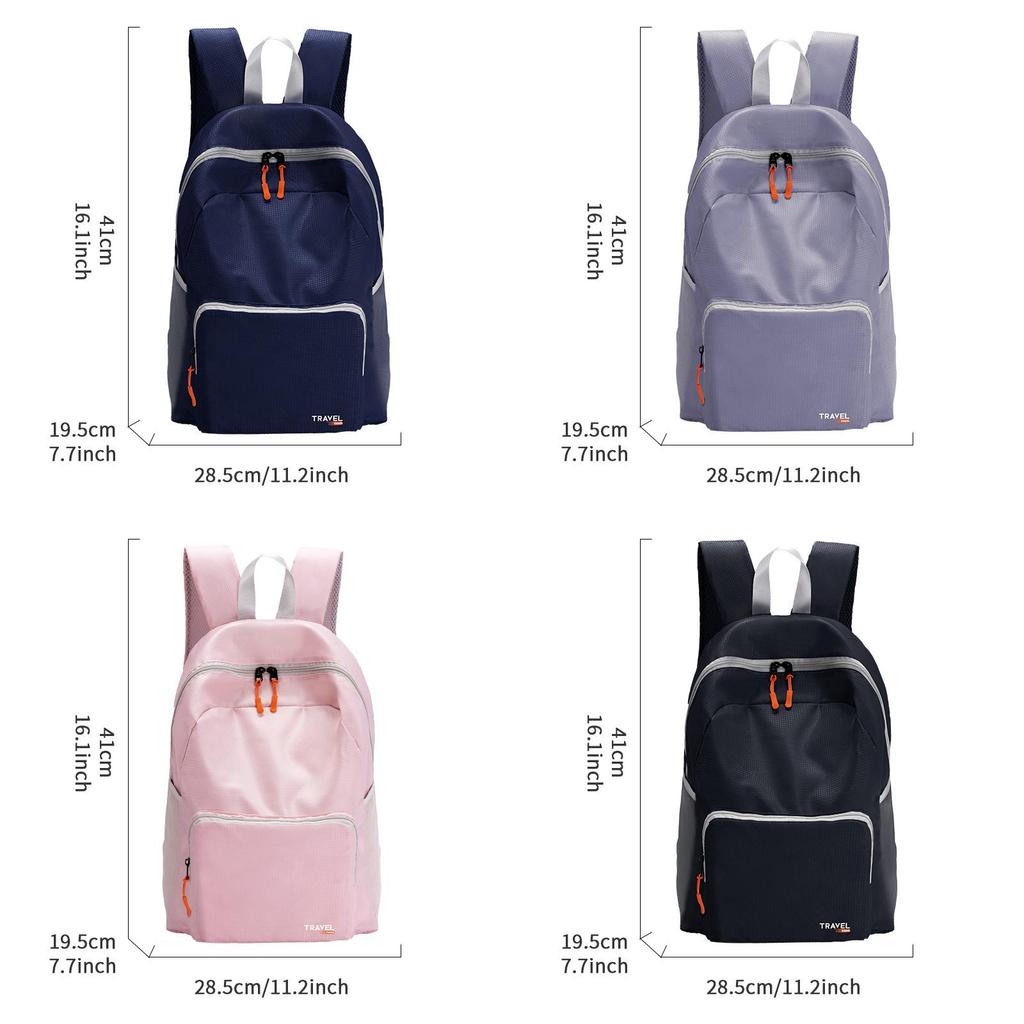 Ultra Light Polyester Travel Backpack With Foldable Design For Casual City Commutes