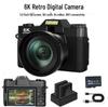6K Ultra HD Digital Camera 64MP with 3.0 Flip Screen & Wide Angle LED - Mirrorless R10