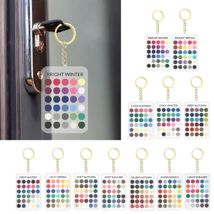 Chaveiro Acrílico Único Feito à Mão Com Misturas de Cores Estilosas Acessório de Chaveiro Prático Para Chaves Ou Materiais de Artesanato