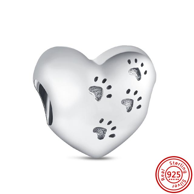 

Новые сверкающие бусины из серебра 925 пробы, небесный клевер Pav éHeart, подходят для ювелирных браслетов-подвесок