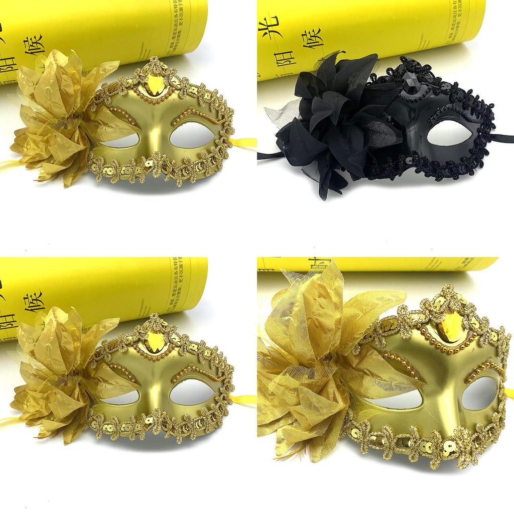 Half Face Mask For Kids And Adults For Cosplay Party Use With Durable Plastic Material