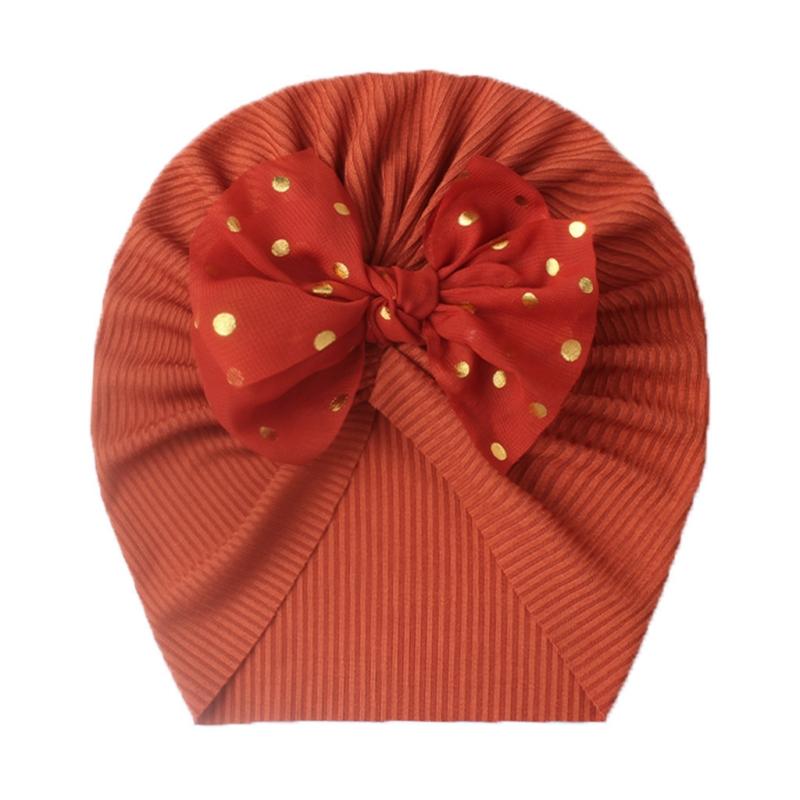 Bow Baby Headbands Toddler Headwraps Elastic Beanies CapFlower Baby Girl Turban Hat Newborn Infant Bonnet Hair Accessories