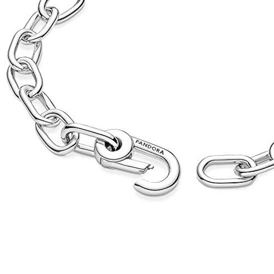 PANDORA link chain bracelet - features two connectors womens charm gift her sterling silver 6.3 inches (1 pack) metal no gemstones.