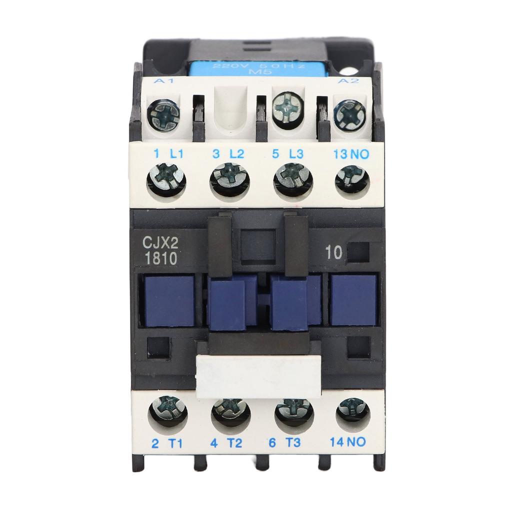 220V 18A AC Contactor Normally Open Electric Contactor Silver Alloy Contact M5 Screw CJX2‑1810