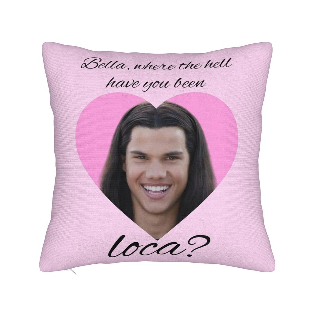 Team Jacob Cursed Fan Collage Twilight Pillowcase Soft Fabric Cushion Cover Throw Pillow Case Cover Home Drop Shipping 40*40cm