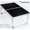 Portable Folding Camping Table: Lightweight Laptop & Snack Bed Desk