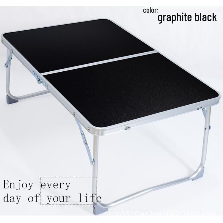 Portable Folding Camping Table: Lightweight Laptop & Snack Bed Desk