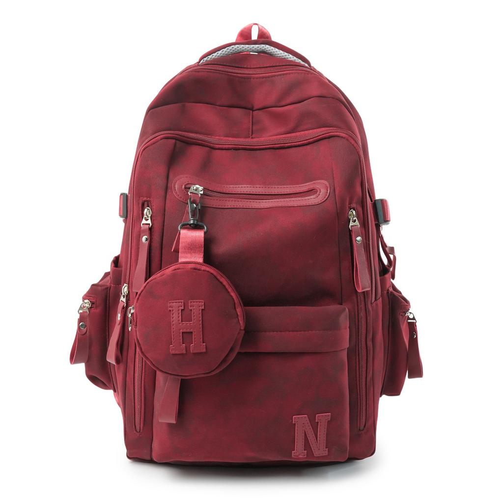 Schoolbag new schoolbag Korean version ins tooling trend couple casual backpack large capacity junior high school student backpack