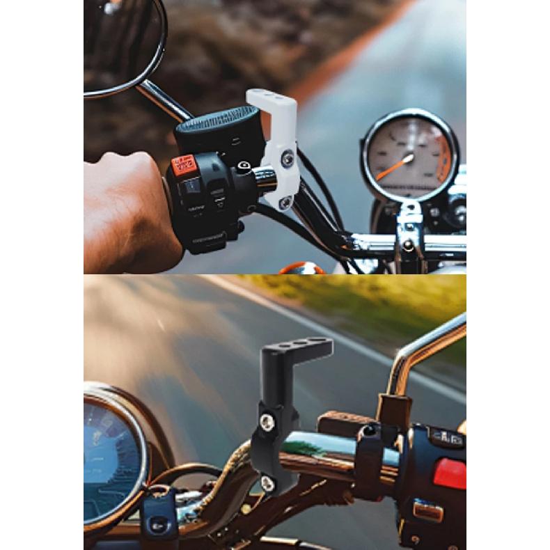 1/2pcs 3-Hole Motorcycle Handlebar Extension Bracket Universal for Truck ATV UTV Motorcycle LED Work Light Pole Installation