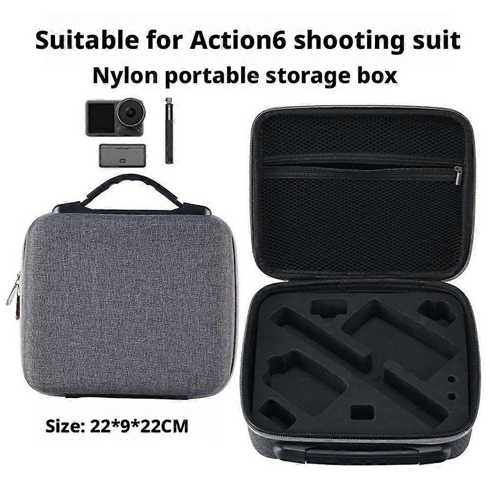 For Dji Action6 Storage Bag Nylon Storage Suitcase