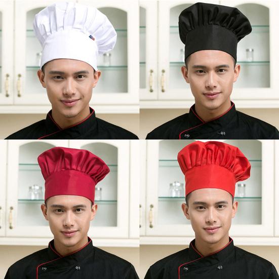 Professionelle Dehnbare Verstellbare Herrenkappe Küchenkoch Bäcker Catering Kochmütze
